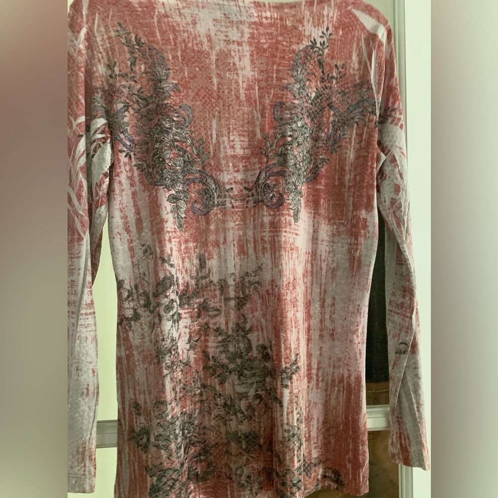 Elegant Pink Floral Women's Top